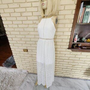 Nwot Hollister Womens/Juniors White Crochet Summer Dress Small